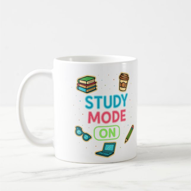 Caneca De Café Modo de Estudo Ativado (Esquerda)