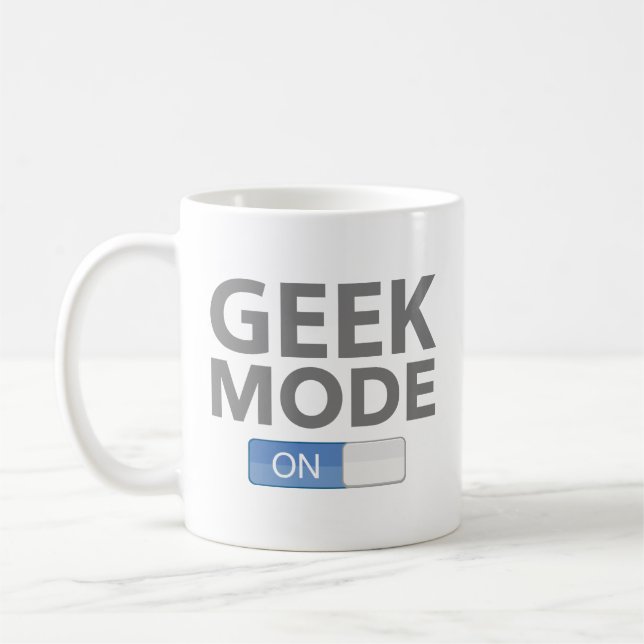 Caneca De Café Modo De geek Na Mug De Café (Esquerda)