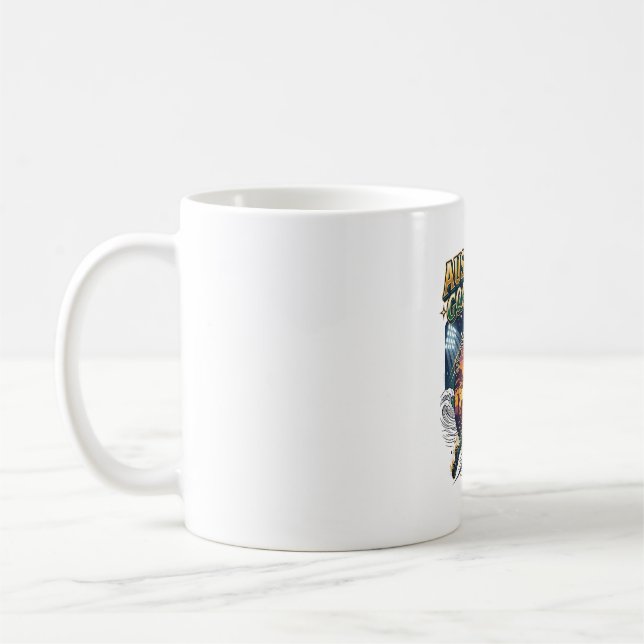 Caneca De Café Modo de Gol da Austrália Esqueleto Striker Nations (Esquerda)