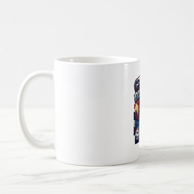 Caneca De Café Modo de Gol da República Tcheca Esqueleto Striker  (Esquerda)