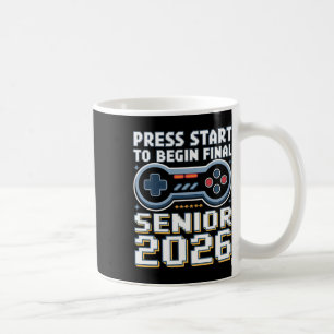 Caneca De Café Modo de Jogador Sênior 2026 Ativado Pressione Inic