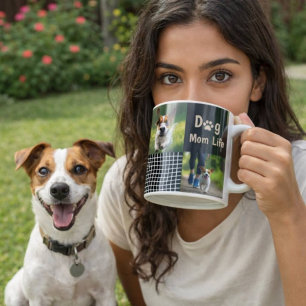 Caneca De Café Modo de Mãe de Cachorro ATIVADO Design Moderno par