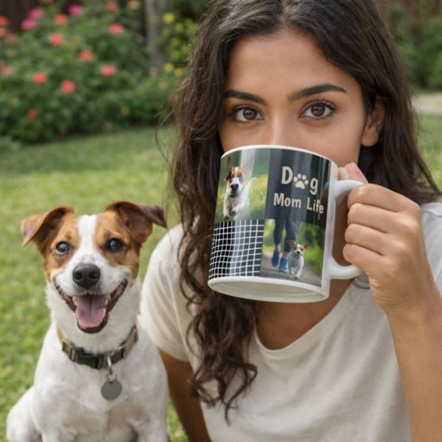 Caneca De Café Modo de Mãe de Cachorro ATIVADO Design Moderno par (Criador carregado)