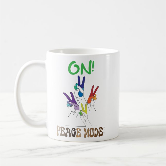 Caneca De Café Modo de Paz: ATIVADO! Vol. (Esquerda)