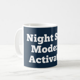 Caneca De Café Modo de Turno Noturno: Ativado