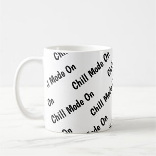 Caneca De Café Modo Enchido Engraçado no Design de Cotação