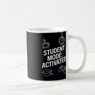 Caneca De Café Modo Estudante_ Ativado, Jogador Estudante, Desi E