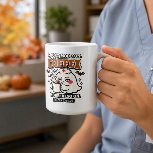 Caneca De Café Modo Fantasma Ativado Modo Café Também Ativado Enf