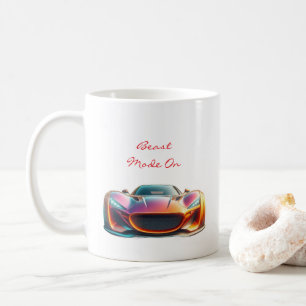 Caneca De Café Modo Fera Ativado / Presente para Motociclista