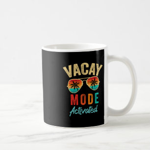 Caneca De Café Modo Férias Ativado Férias Verão Cruzeiro Escapada