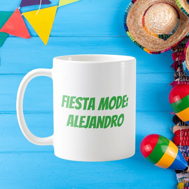 Caneca De Café Modo Festa Personalizado Cinco de Maio (Criador carregado)
