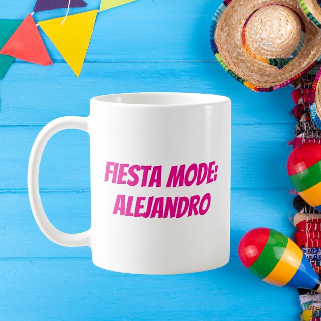 Caneca De Café Modo Festa Personalizado Cinco de Mayo (Criador carregado)