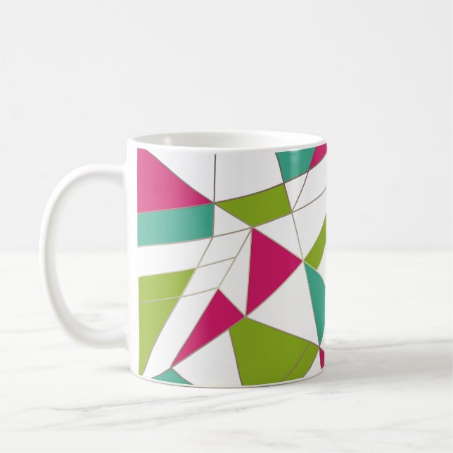 Caneca De Café Modo geométrico geométrico abstrato impressão (Esquerda)