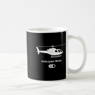 Caneca De Café Modo Helicóptero Ligado - Desenho De Aviação De Av