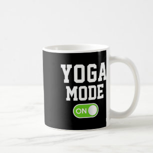 Caneca De Café Modo Ioga Ativado Engraçado Yogini Iogue