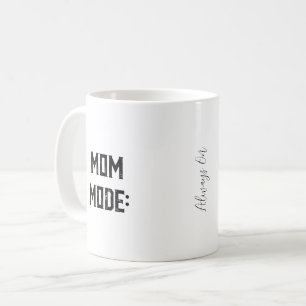 Caneca De Café Modo Mãe: Sempre Ligado   Dia de as mães de Fotogr