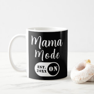 Caneca De Café Modo Mamãe LIGADO, Presente de Aniversário de Um A
