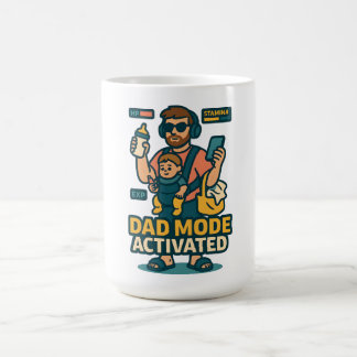 Caneca De Café Modo Pai Ativado - Estilo de Pais Gamer