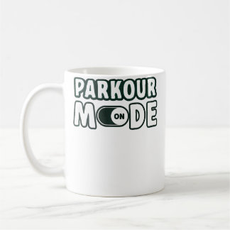 Caneca De Café Modo Parkour Ativado Freerunning Parkour