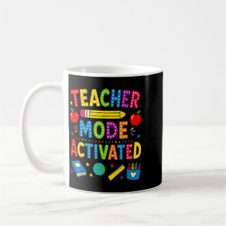 Caneca De Café Modo Professor Ativado Divertido Volta às Aulas