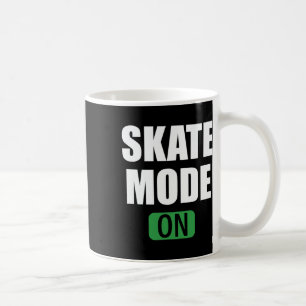 Caneca De Café Modo Skate Botão de Energia Engraçado Skate 