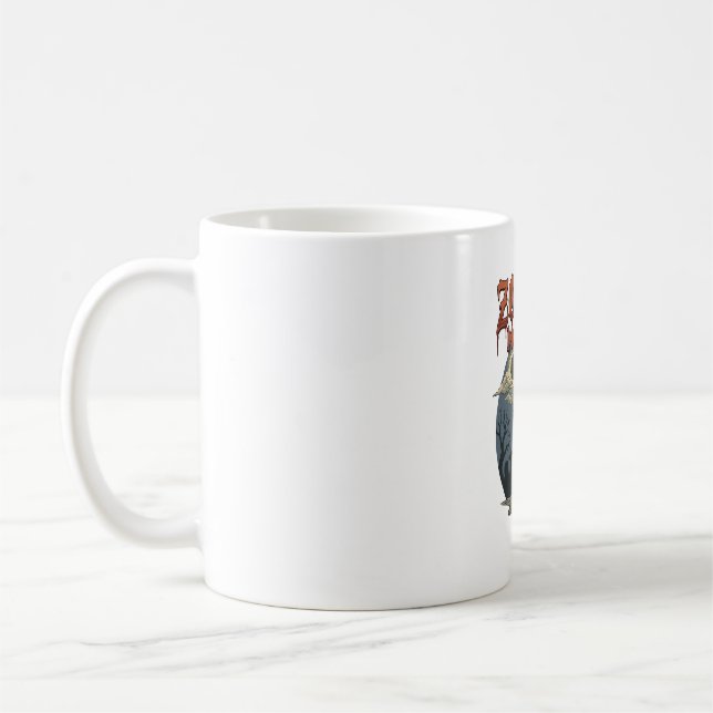 Caneca De Café Modo Zumbi Halloween Mão Lua Cemitério_1 (Esquerda)