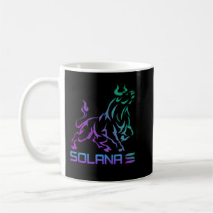 Caneca De Café moeda de touros de solana SOL Crypto Moin HODL