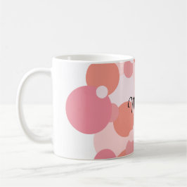 Caneca De Café Moelcules cor-de-rosa personalizadas