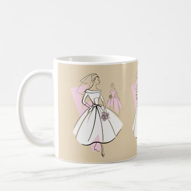 Caneca De Café Mog de Grupo Neutral de Noiva (Esquerda)