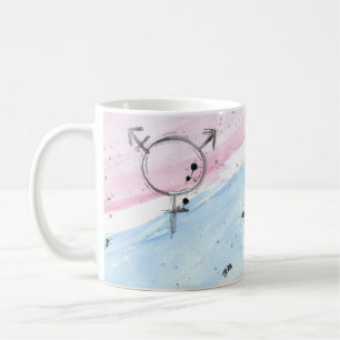 Caneca De Café Mog do orgulho transgênero