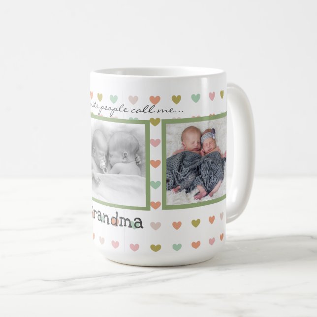 Caneca De Café Mogas de café personalizadas para avós (Frente Esquerda)