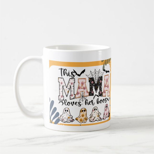 Caneca De Café Mogas de Halloween para Mães (Esquerda)