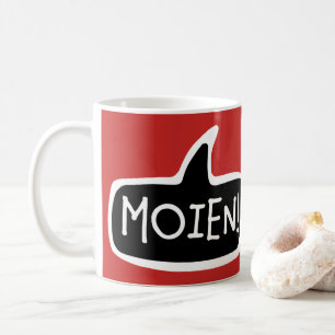 Caneca De Café MOIEN! Bolha de Voz de Saudação Luxemburguesa