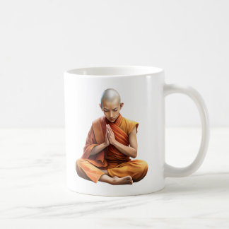 Caneca De Café Moine Zen Méditation