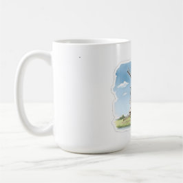 Caneca De Café Moinho de Vento Silencioso nos Campos – Suave Lan