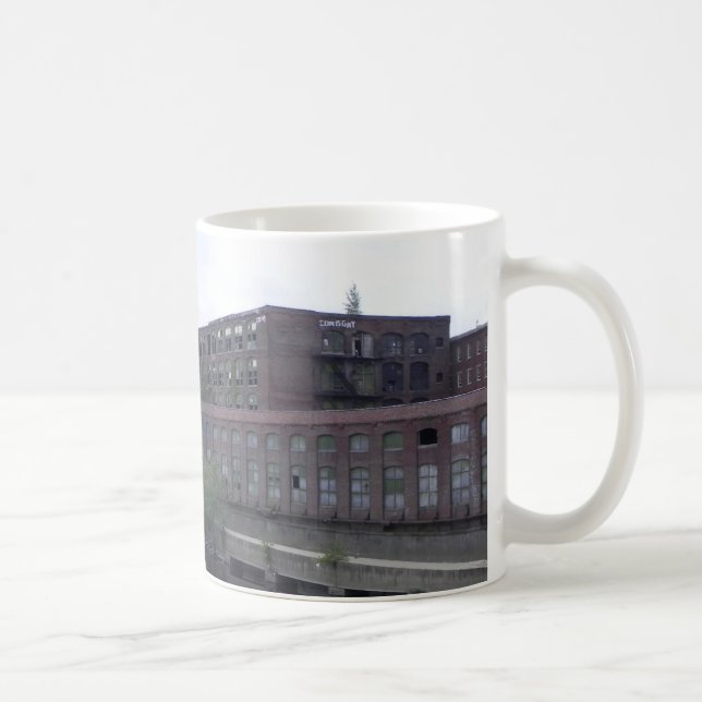 Caneca De Café Moinhos de Lowell Massachusetts (Direita)