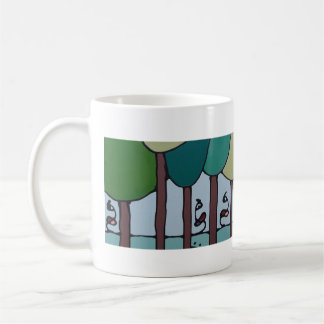 Caneca De Café Mok - Ducks between the trees
