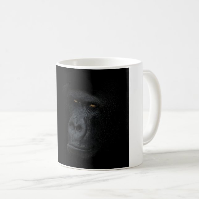 Caneca De Café Mok portret gorilla (Frente Esquerda)