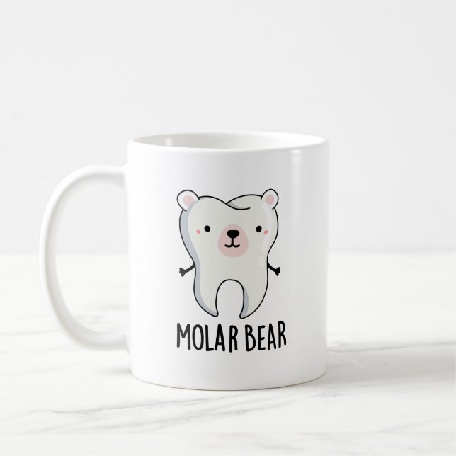 Caneca De Café Molar Bear Engraçado Tooth (Esquerda)