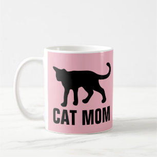 Caneca De Café Molas de café MOM CAT (rosa)