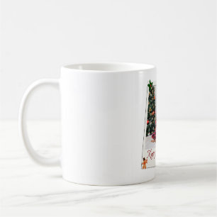 Caneca De Café Moldura de Foto de Família de Natal Personalizada