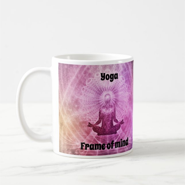 Caneca De Café Moldura de ioga (Esquerda)