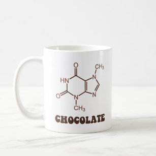 Caneca De Café Molécula científica do Theobromine do elemento do