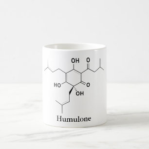 Caneca De Café Molécula de Humulona Química Amantes da Cerveja