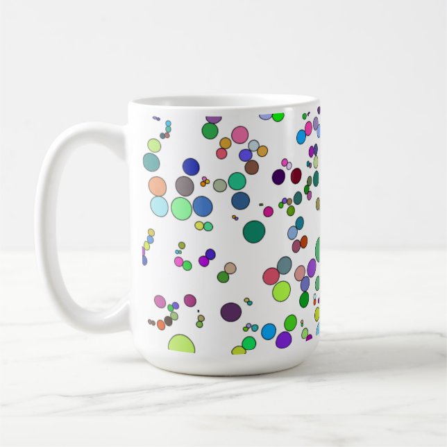 Caneca De Café Moléculas 15oz Mug (Esquerda)