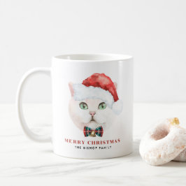 Caneca De Café Molhcolor White Shorthair — Natal