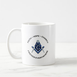 Caneca De Café Molho Azul Masônico