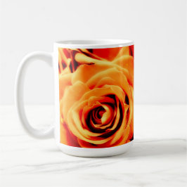 Caneca De Café Molho Clássico de Rosas Amarelas de Energia 15oz