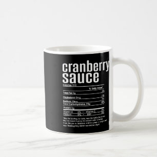 Caneca De Café Molho de Cranberry de Ação de Graças Natal Informa