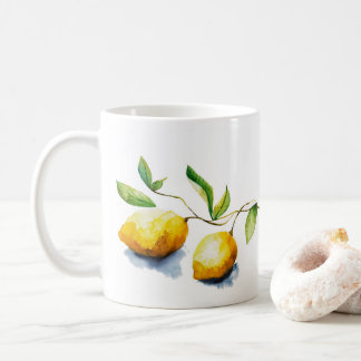 Caneca De Café Molho de Limão de Aquarela